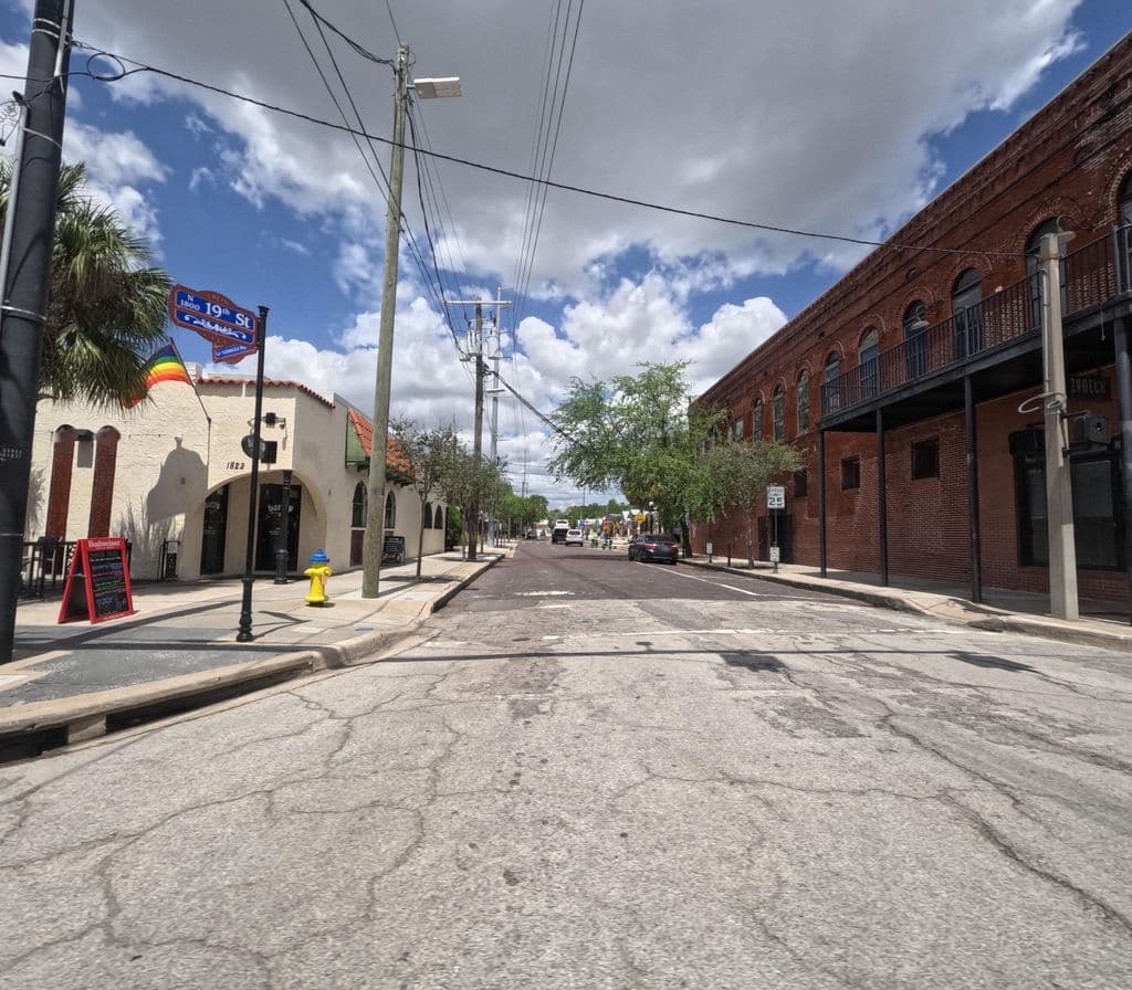 Street view near Acropolis Greek Taverna - Tampa