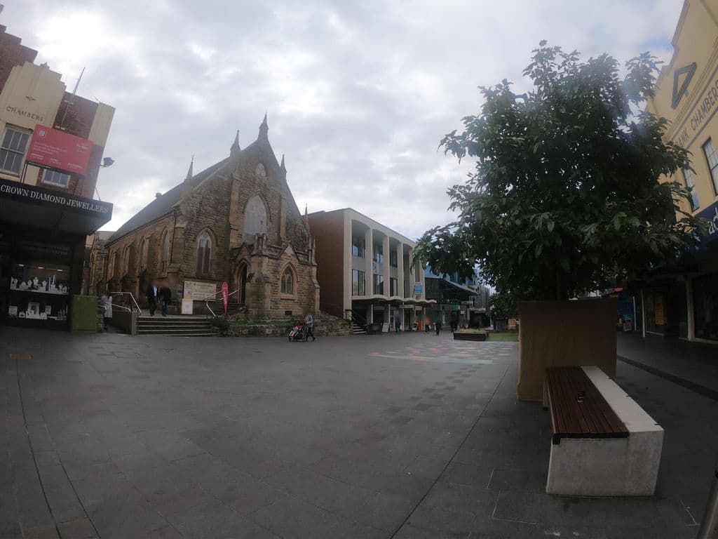 Street view near Shisha on crown tobbaconist