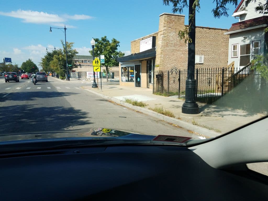 Street view near The Blue Hookah House